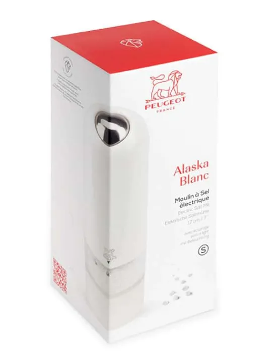 Peugeot Saveurs Alaska Moulin à sel électrique en abs 17 cm -> Moulins À Sel Et Salières