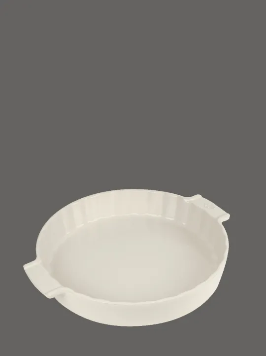 Peugeot Saveurs Appolia Tourtière céramique écru diamètre 28 cm - 11" -> Plats À Tarte / Tourtieres