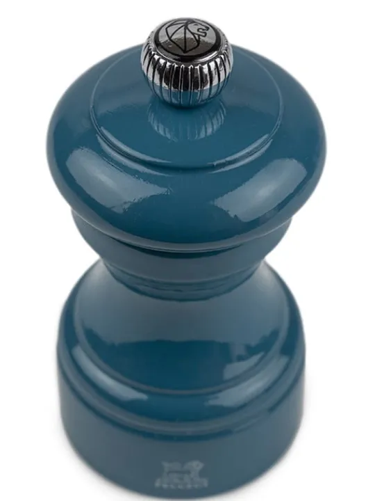 Peugeot Saveurs Bistro Moulin à poivre manuel en bois laqué, bleu pacifique, 10 cm - 4" -> Envie De Couleurs | Moulins À Poivre