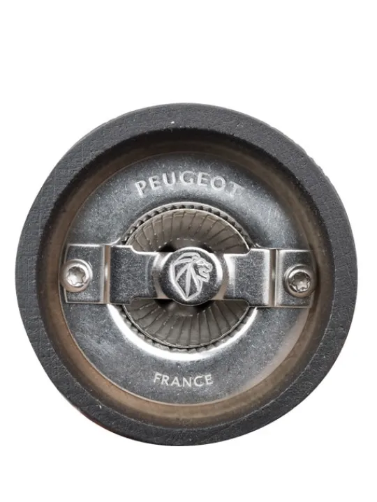 Peugeot Saveurs Bistro nature dark Moulin à sel manuel en bois et son sel des alpes, 10 cm- 3" -> Moulins À Sel Et Salières