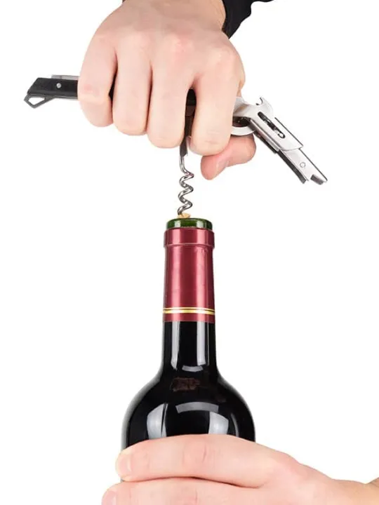 Peugeot Saveurs Clavelin tire-bouchon sommelier avec coupe-capsule et décapsuleur intégrés 14 cm -> Idées Cadeaux -50€ | Tire-bouchons