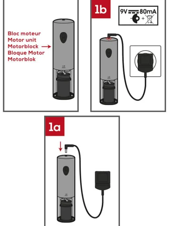Peugeot Saveurs Elis Tire-bouchon électrique à batteries rechargeables en inox 20 cm -> Idées Cadeaux -100€ | Envie De Design