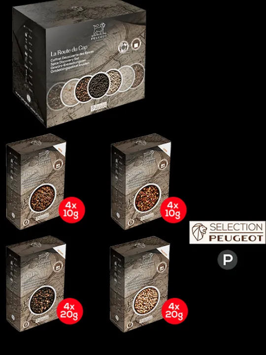 Peugeot Saveurs Multipack poivres standard Multipack poivres standard -> Epices Du Monde
