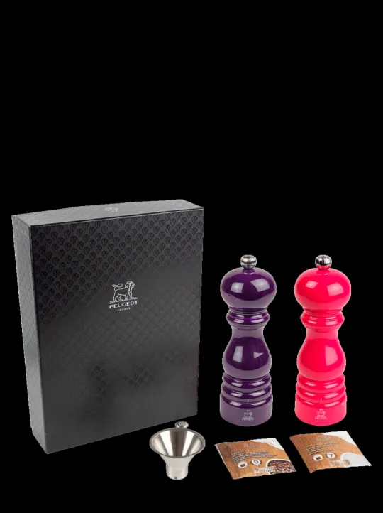 Peugeot Saveurs Pack ParisRama u'Select Aubergine et Rose 18 cm -> Coffrets Cadeaux | Envie De Couleurs