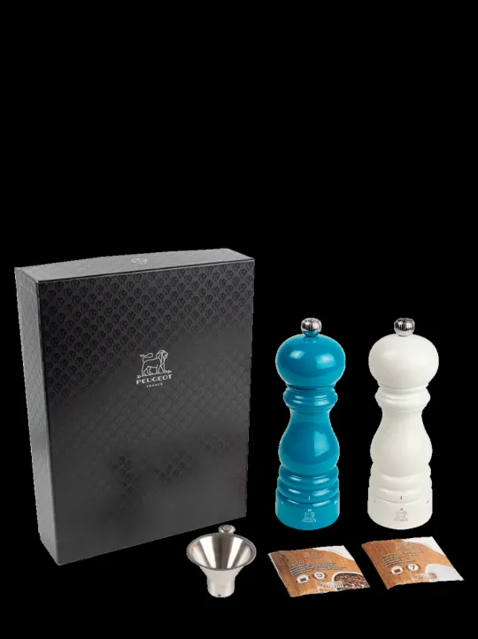 Peugeot Saveurs Pack ParisRama u'Select Bleu Pacifique et Ivoire 18 cm -> Coffrets Cadeaux | Envie De Couleurs