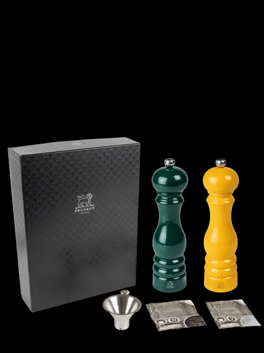Peugeot Saveurs Pack ParisRama u'Select Vert et Jaune 22 cm -> Coffrets Cadeaux | Duos Et Combi 2 En 1