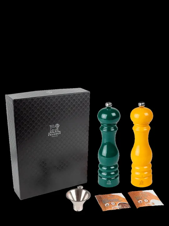 Peugeot Saveurs Pack ParisRama u'Select Vert et Jaune 22 cm -> Coffrets Cadeaux | Duos Et Combi 2 En 1